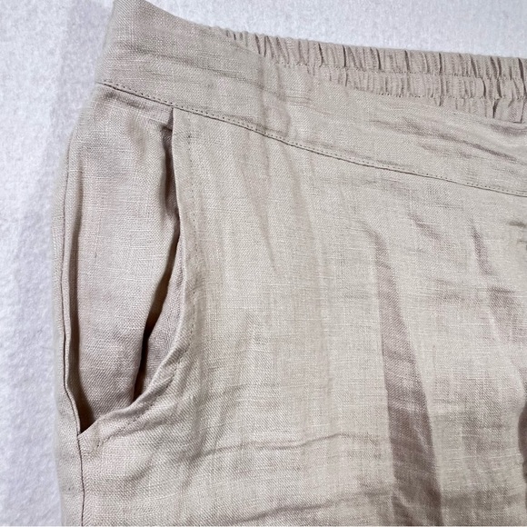 IXIMO Womens Pants Barrel Leg Linen XXL Lagenlook Coastal Beach Cream Athleisure - Picture 4 of 14